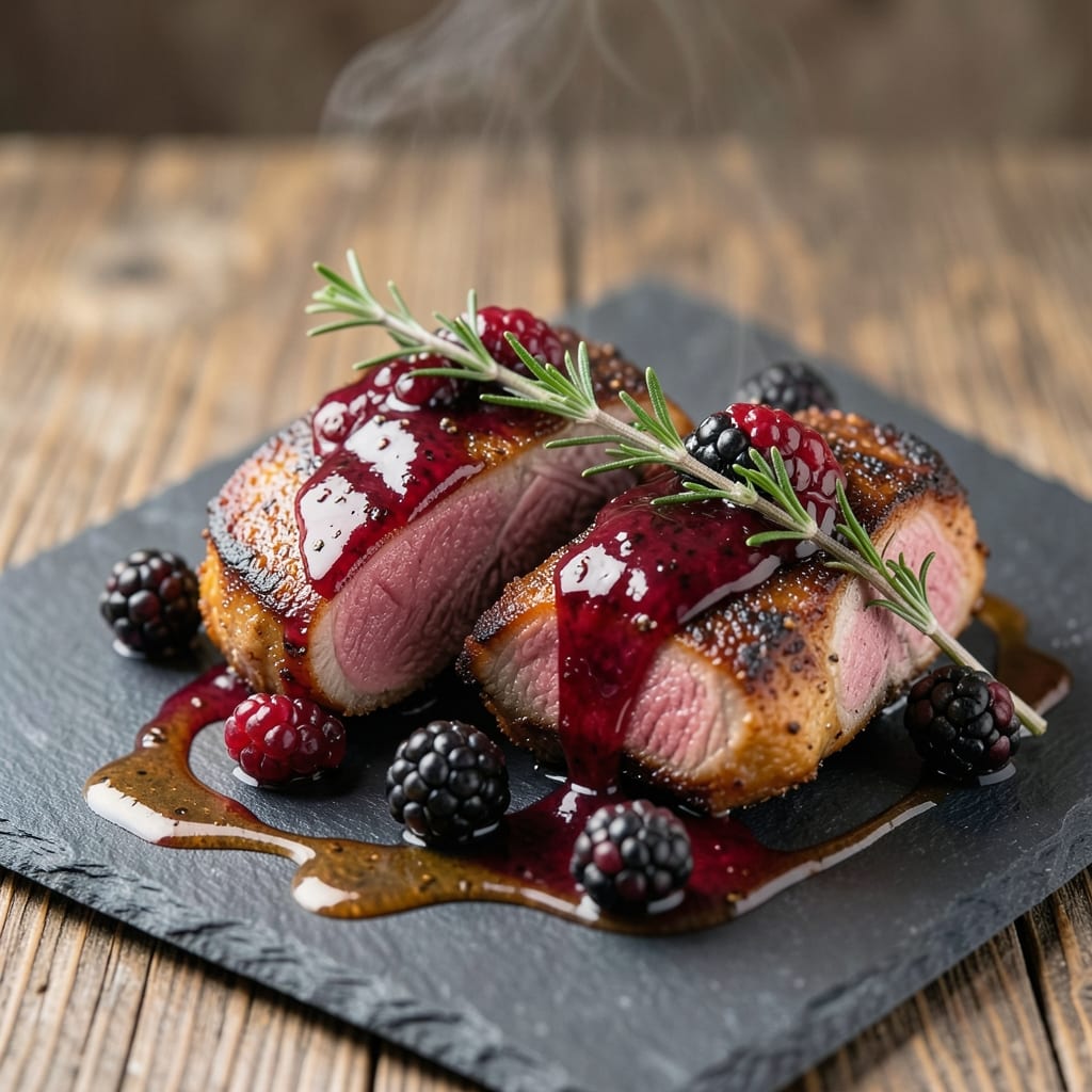 Blackberry Pork Chops Recipe: Smoky-Sweet Glaze with Juicy Pink Centers