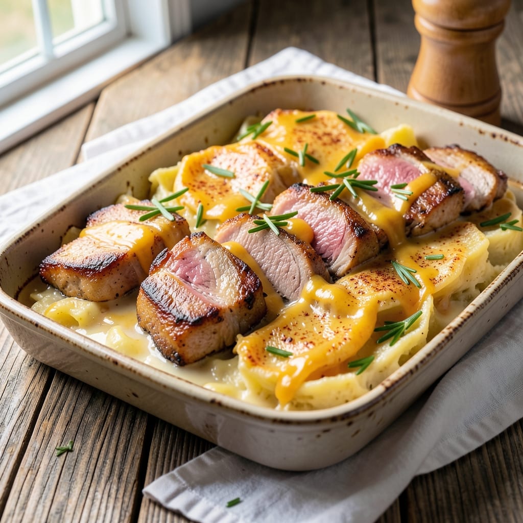 Betty Crocker's Scalloped Potatoes and Pork Chops Recipe: Layered Comfort with Crispy Top