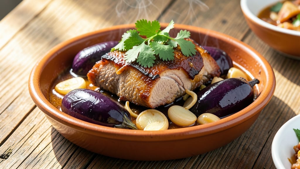 Adobong Talong With Pork Recipe: Smoky Soy-Braised Eggplant and Pork