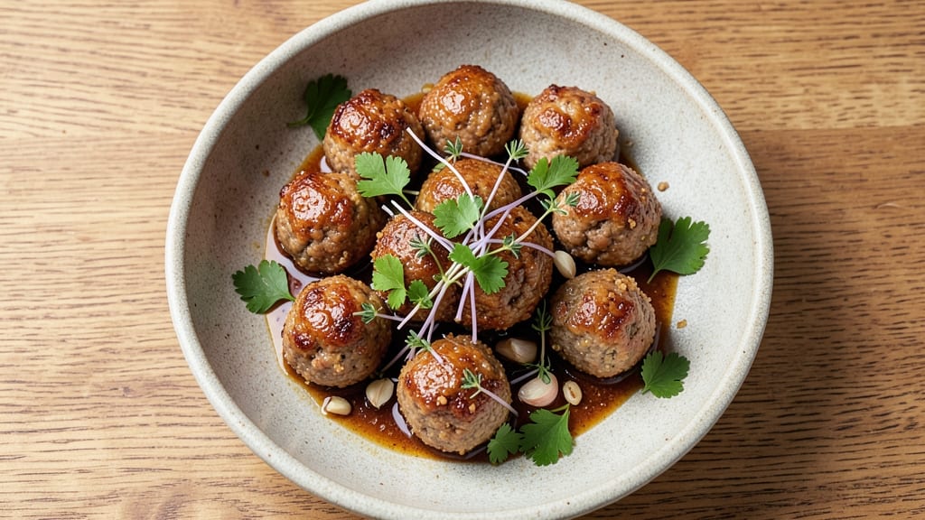 Minced Pork Meatballs Recipe: Pan-Seared Crispiness With Herby Centers