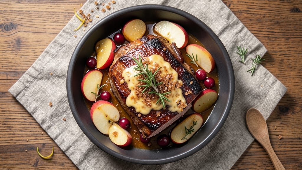 Apple Cranberry Pork Loin Recipe: Sweet-Tart Glaze Meets Savory Herb Crust