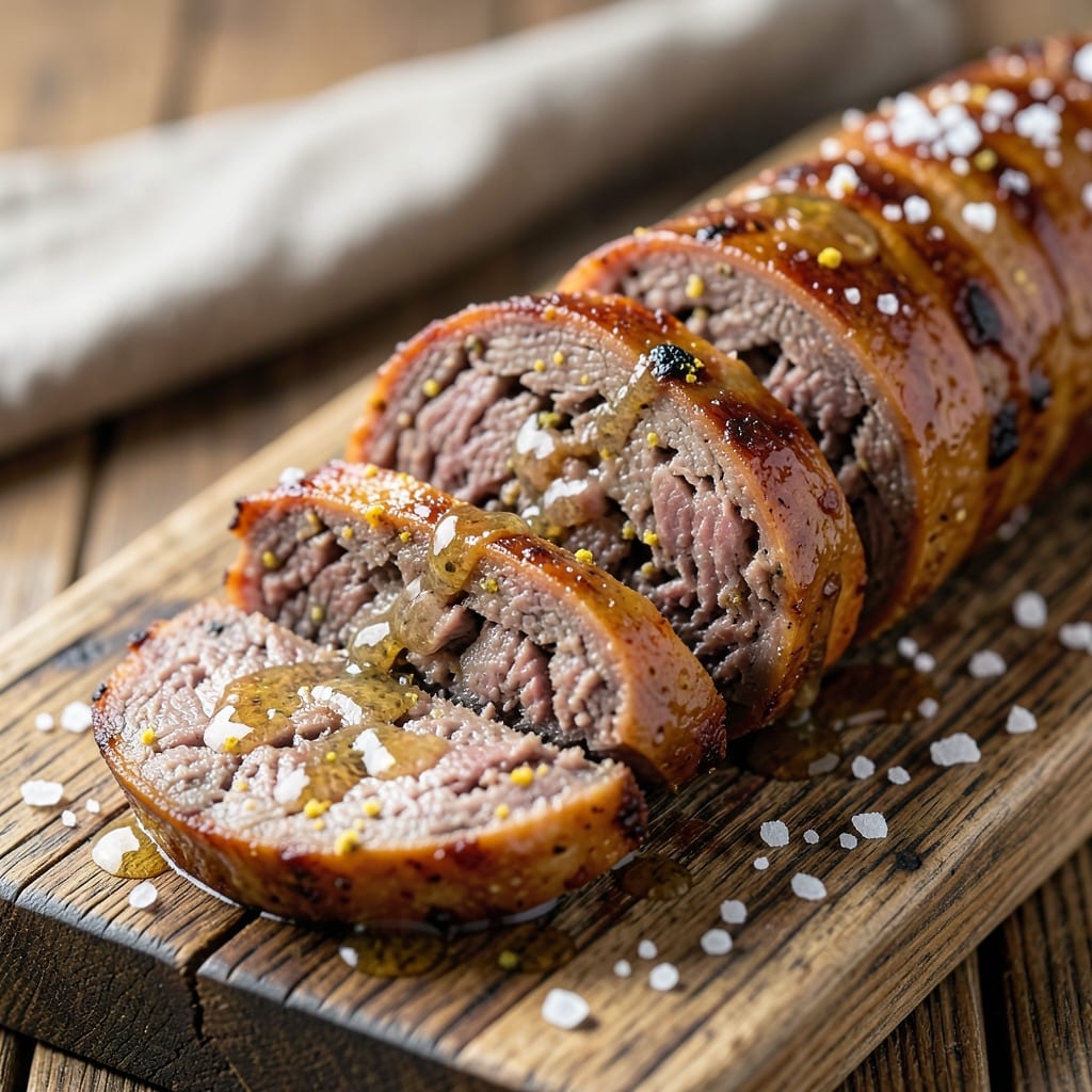 Beef and Pork Summer Sausage Recipe: Smoked Spice Crust With Juicy Pink Hearts