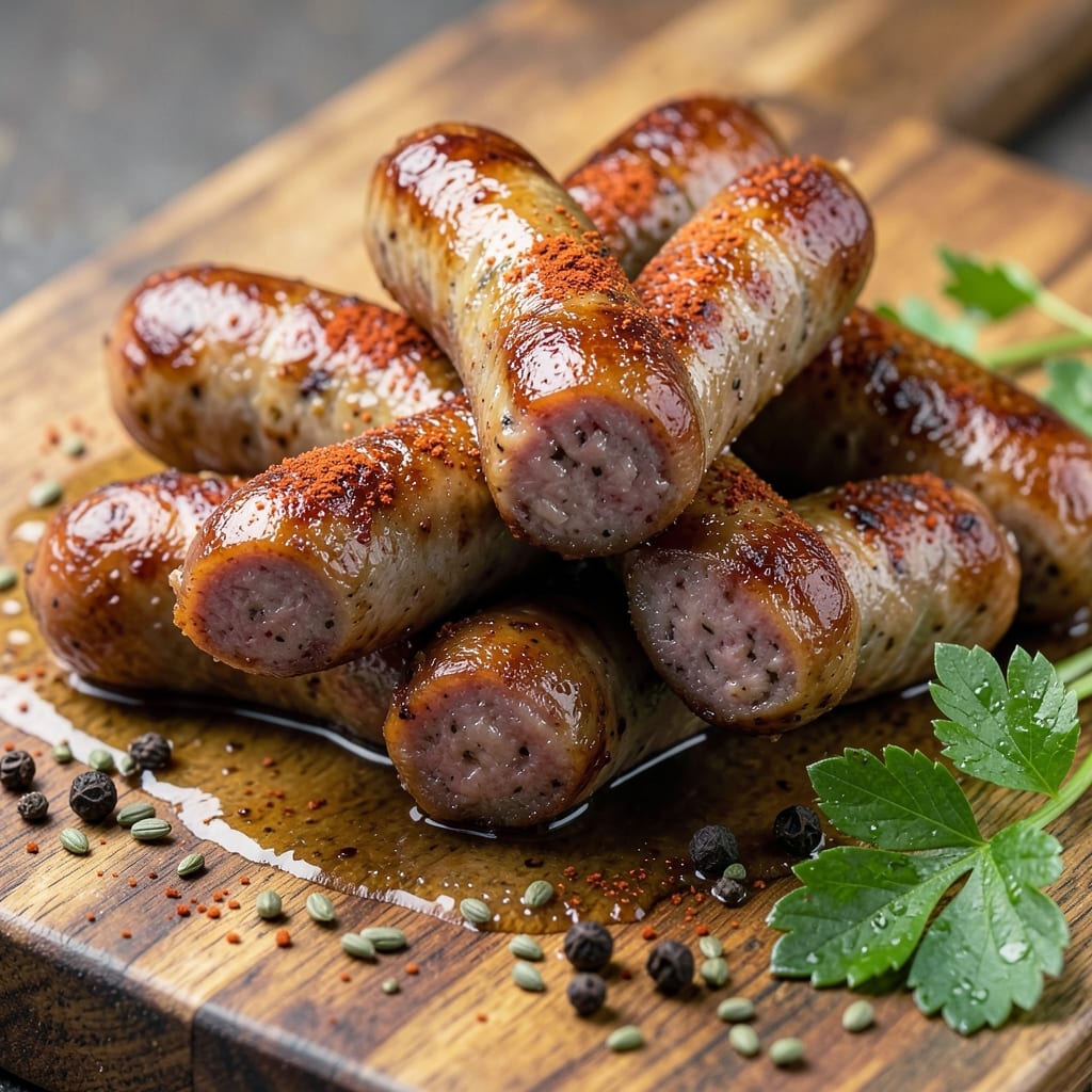 Best Pork Sausage Recipe Ever: Smokehouse-Cured Crust Over Juicy Pink Hearts