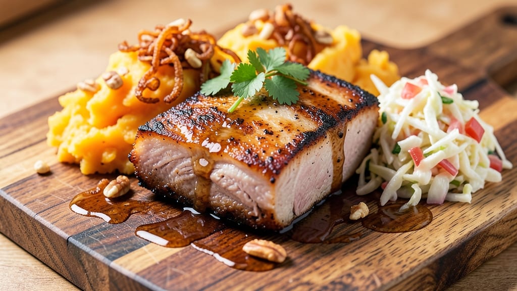 Mississippi Pork Recipe: Smoky Chipotle-Shredded Crunch With Celery Crown Topping