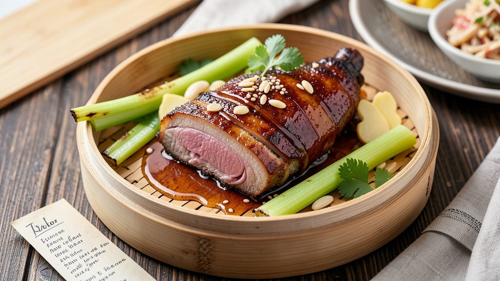 Asian Pork Shank Recipe: Slow-Braised Richness With Crispy Celery Crowns
