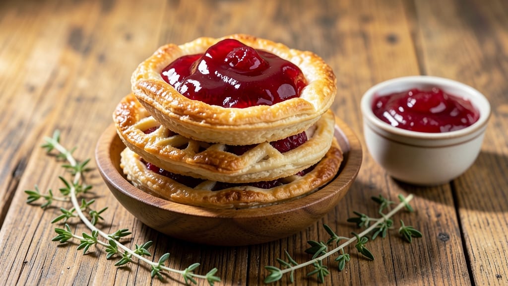 Mini Pork Pies Recipe With Jelly: Flaky Pastry Hugs Sweet-Tart Filling