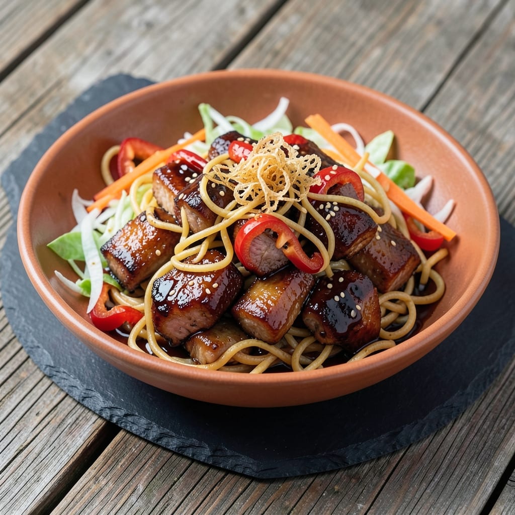 BBQ Pork Chow Mein Recipe: Wok-Tossed Umami Crunch in 20 Minutes