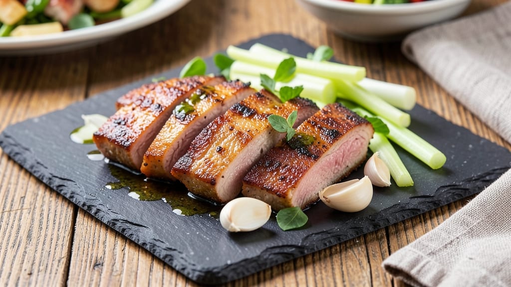 Air Fryer Pork Tenderloin Medallions Recipe: Juicy Pink Hearts With Crispy Celery Crown Crunch