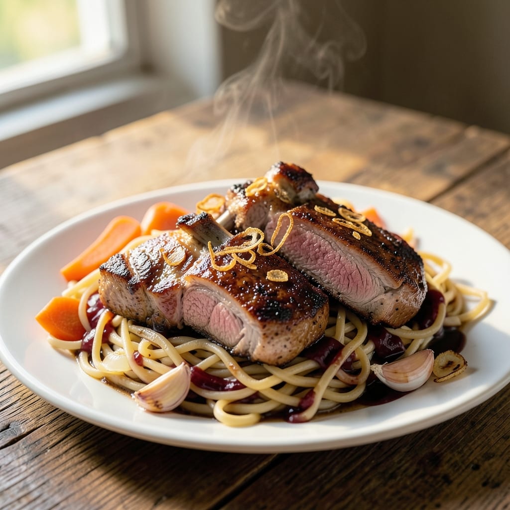 Beer Pork Chops and Noodles Recipe: Malty Depth Meets Hearty One-Pan Joy