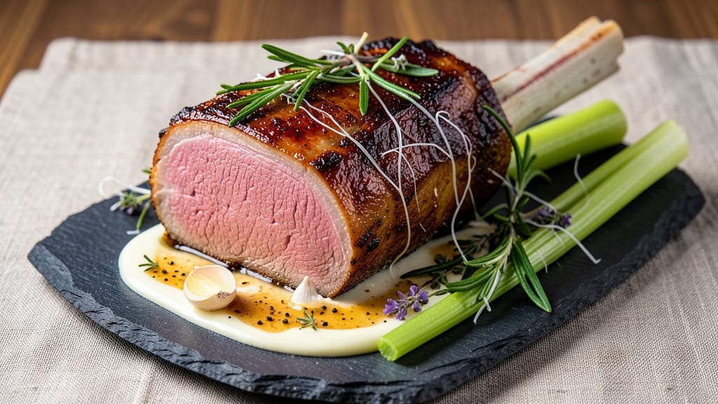 2-Pound Pork Loin Roast Recipe: Juicy Pink Heart With Crispy Celery Crown