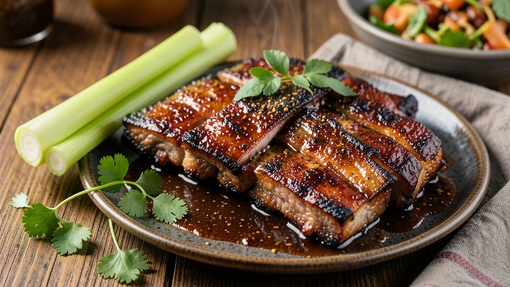 Chipotle Pork Ribs Recipe: Smoky Chipotle Spice with Crispy Celery Crowns