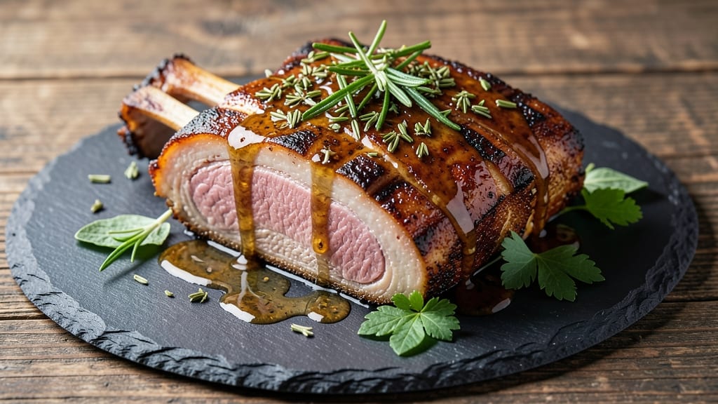 9 Lb Pork Loin Recipe: Herb-Crusted Roast with Golden Celery Crown