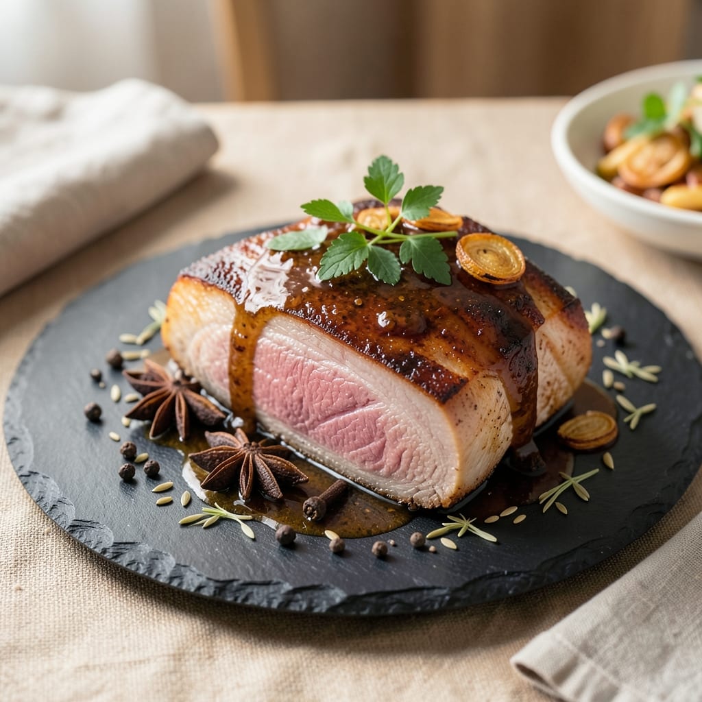 BGE Pork Loin Recipe: Five-Spice Glazed Crispy Bark Magic