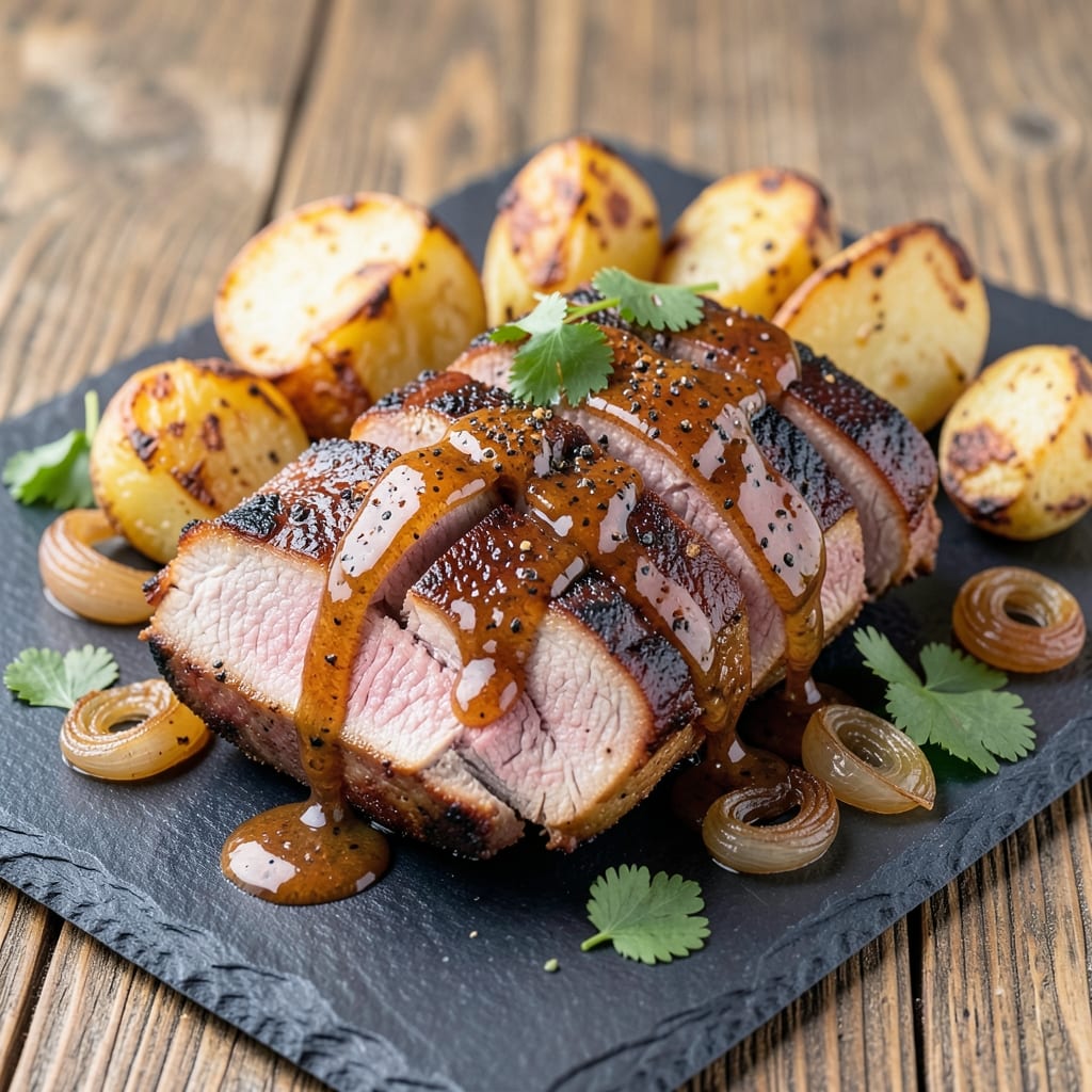 BBQ Boneless Pork Roast Recipe: Smoky Crust and Juicy Pink Centerpiece