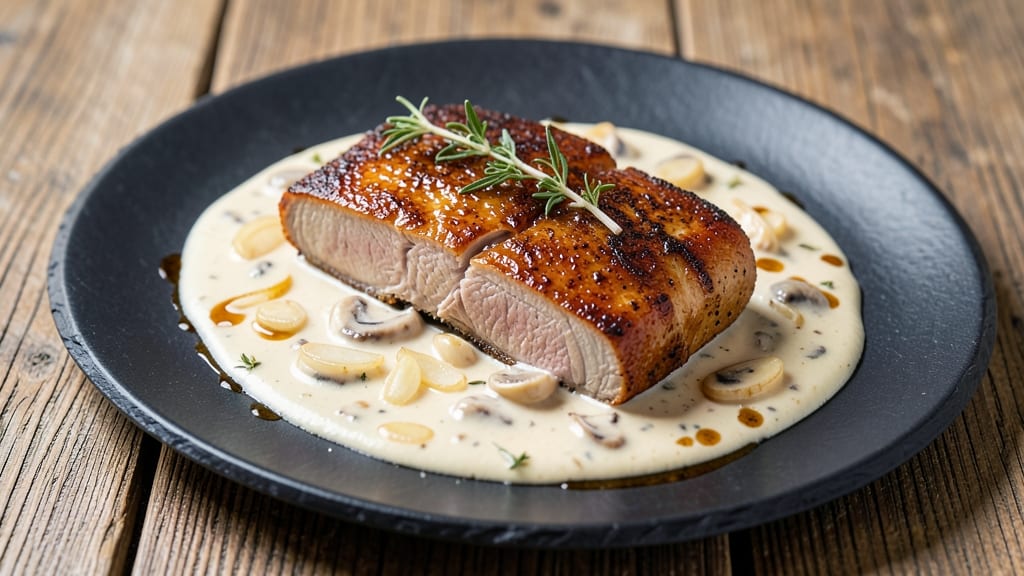Pork Tenderloin Recipe Crock Pot Cream of Mushroom: Velvety Sauce Hugs Tender Meat