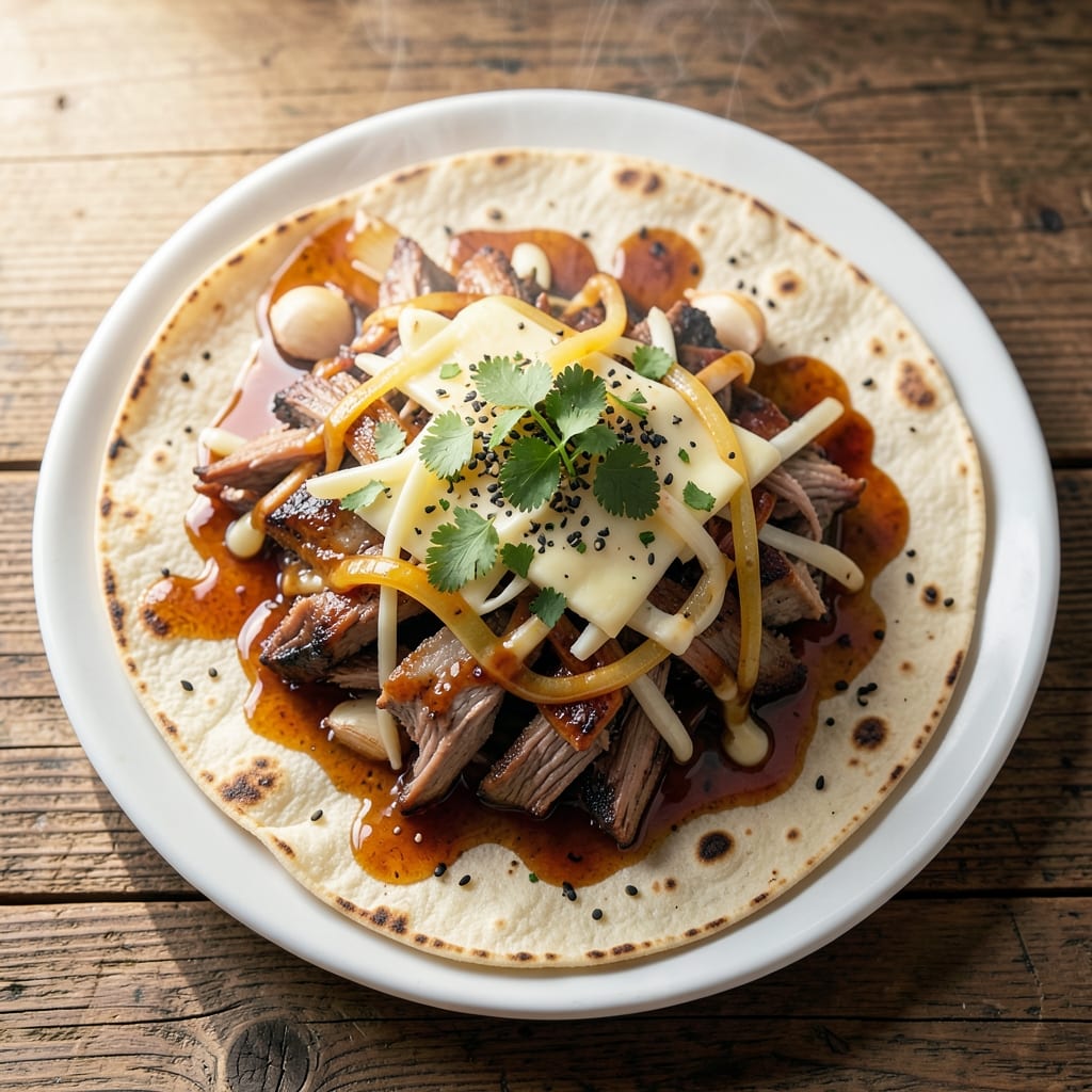 BBQ Pork Burrito Recipe: Smoky-Spiced Tortilla Wraps With Melty Cheese