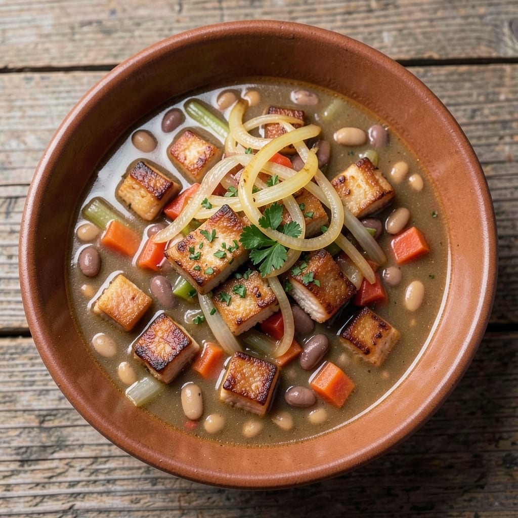 Bean Soup With Salt Pork Recipe: Smoky Depth and Crispy Pork Bites
