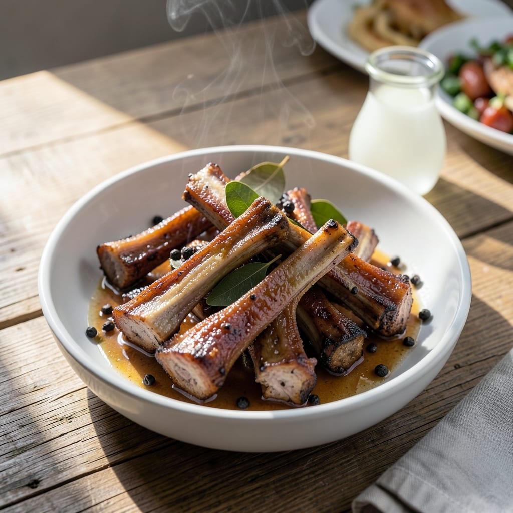 Boiled Pork Neck Bones Recipe: Collagen-Rich Broth Base for Soups