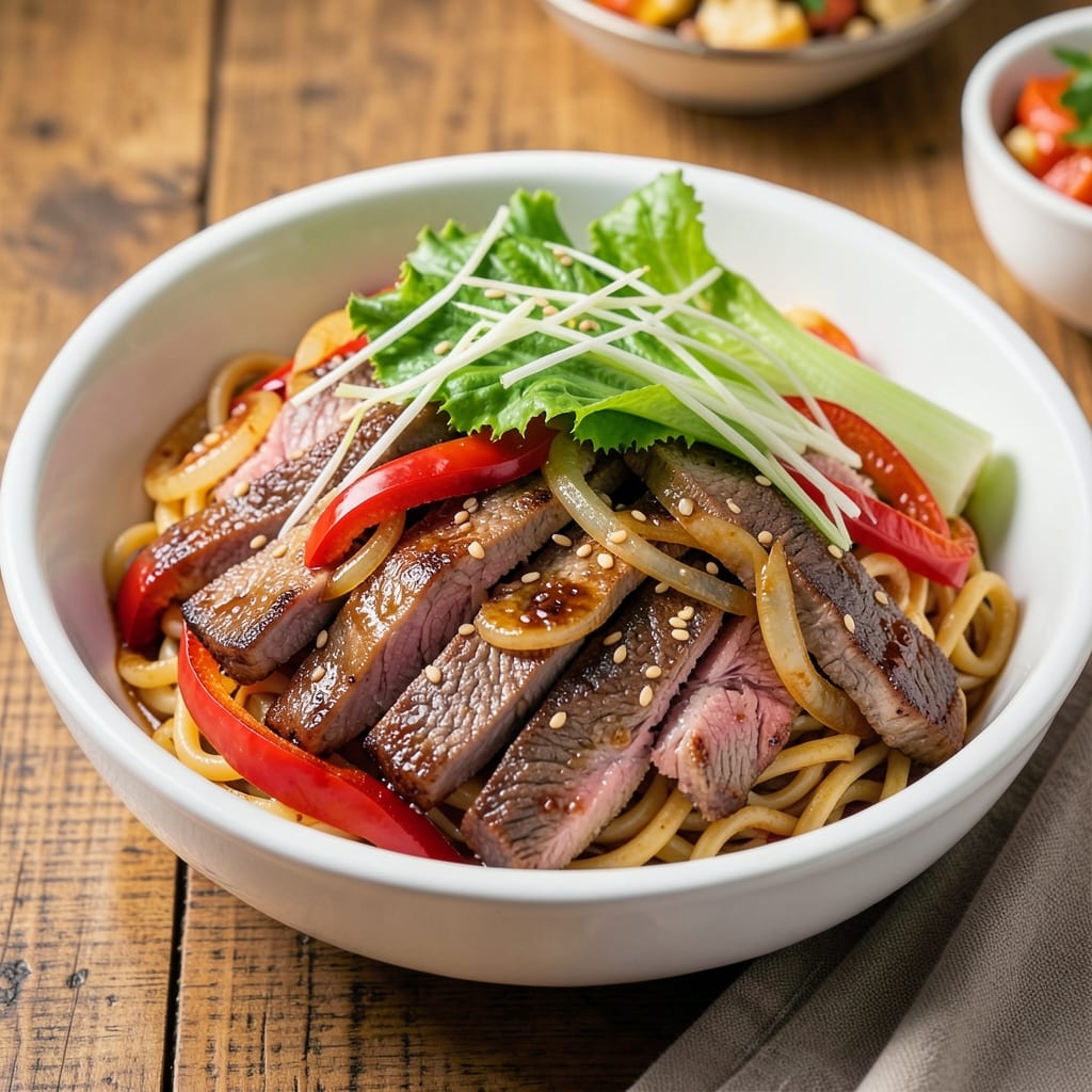 Beef and Pork Chop Suey Recipe: Wok-Seared Crispy Edges and Silky Noodles