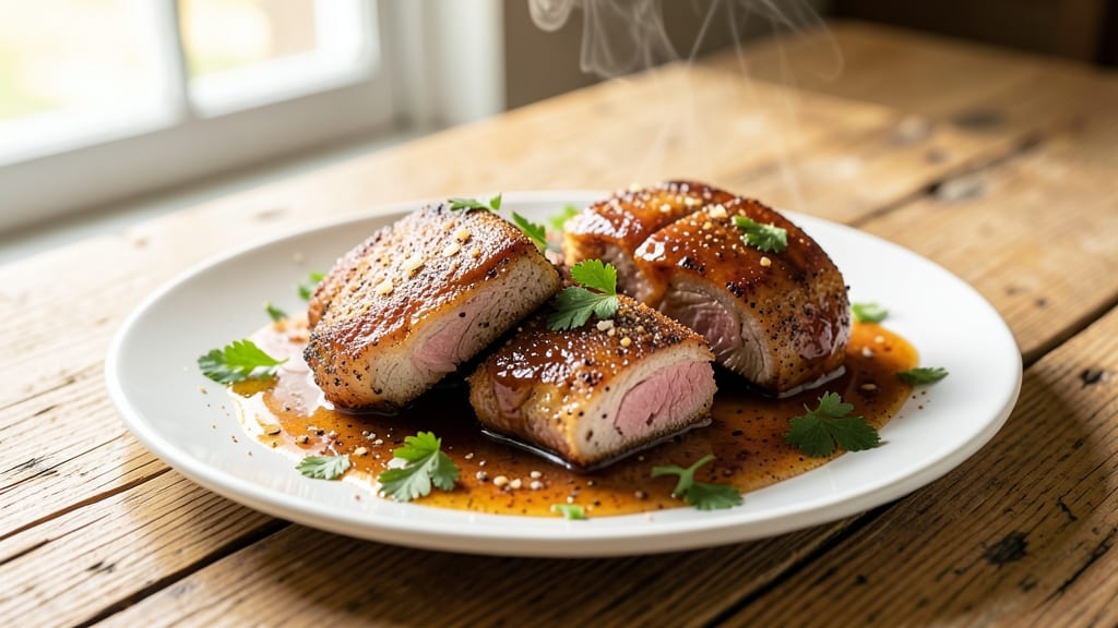 Mississippi Pork Chops Crock Pot Recipe: Celery Crown Crunch Over Buttery Herb Gravy