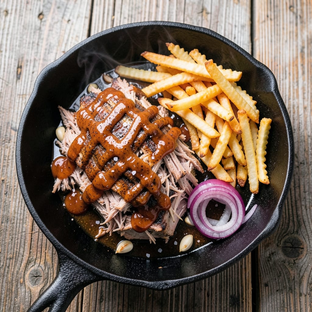 BBQ Pulled Pork Fries Recipe: Smoky-Sweet Crunch With Crispy Bark
