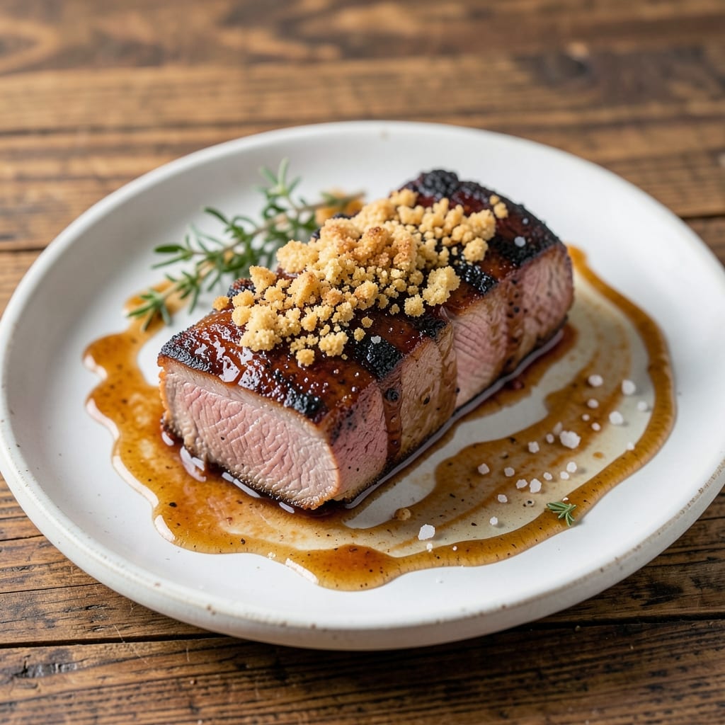 Blue Apron Pork Chop Recipe: Honey-Mustard Crisp With Juicy Pink Core