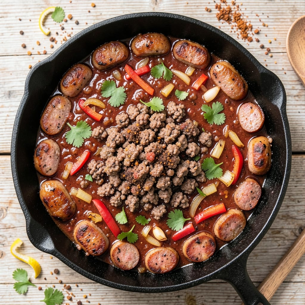 Beef and Pork Sausage Chili Recipe: Deep-Rich Flavor Without the Beans