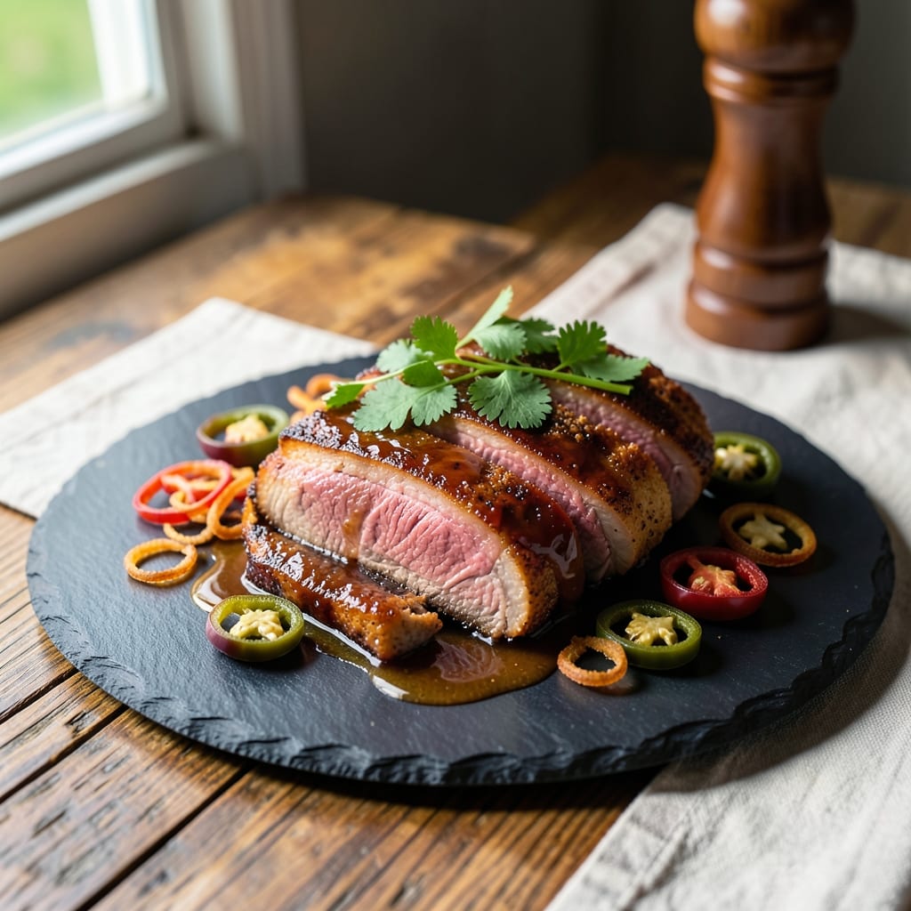 BBQ Pork Shoulder Steak Recipe: Smoky-Sweet Crust with Juicy Pink Heart