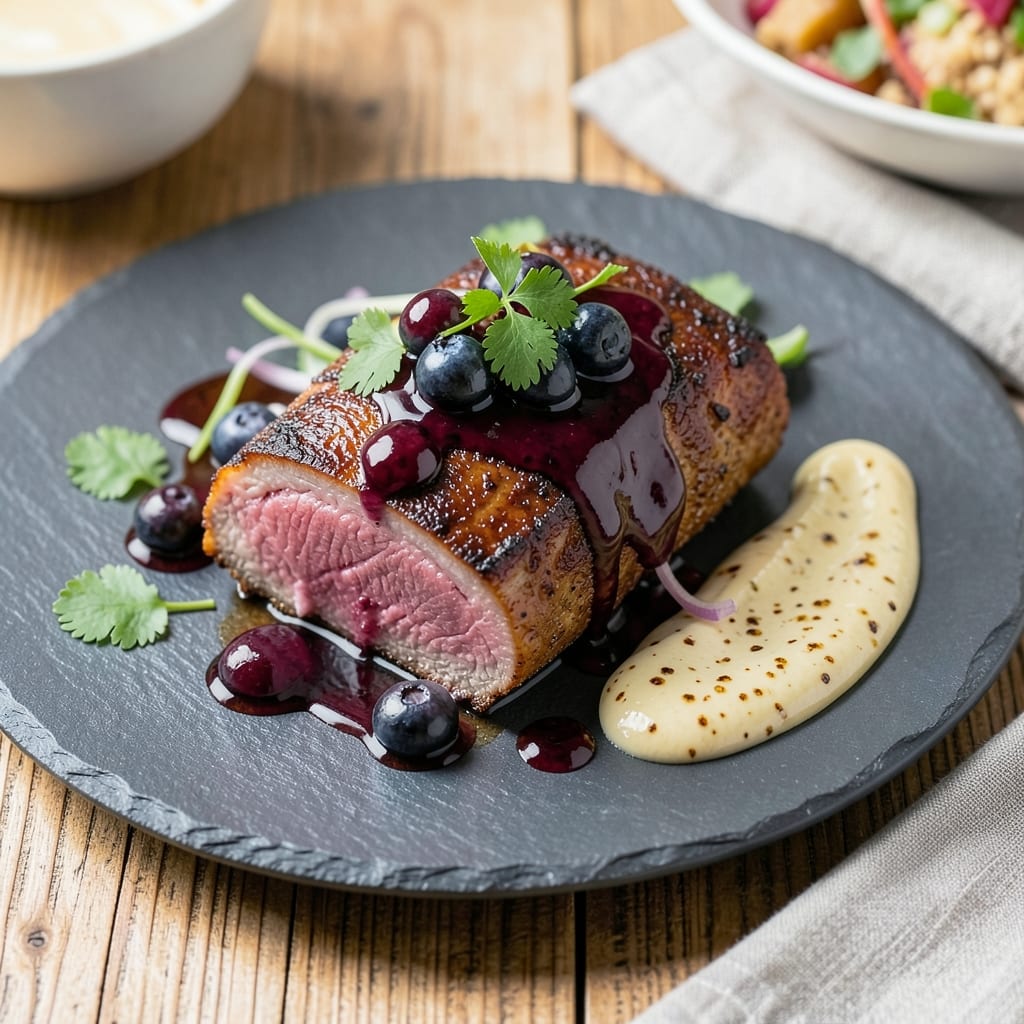 Blueberry Pork Tenderloin Recipe: Sweet-Tart Glaze That Caramelizes Edges