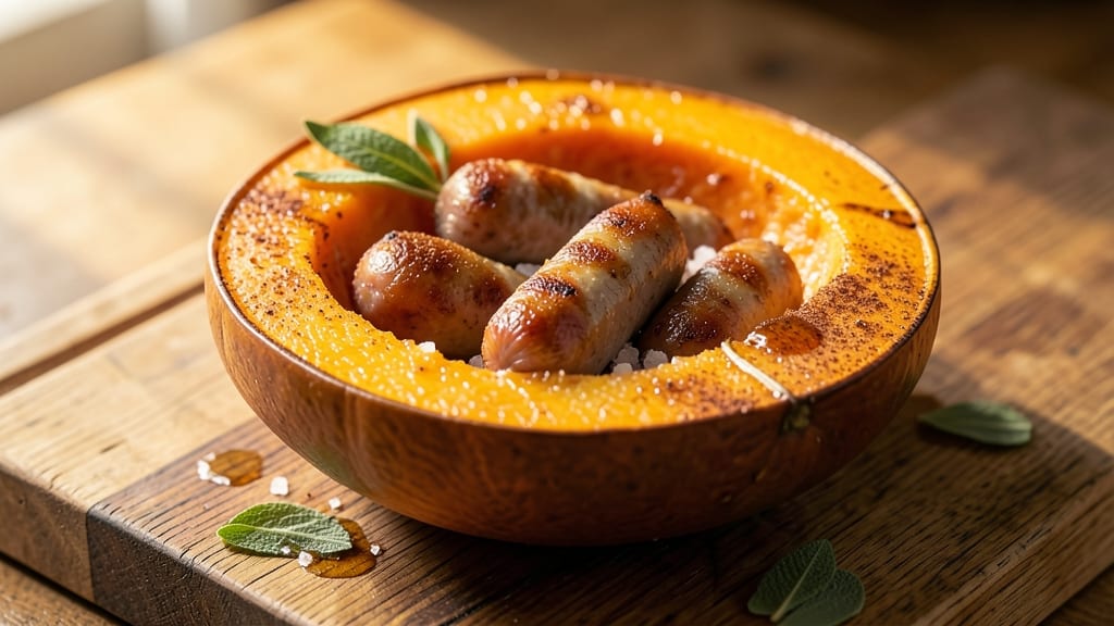 Acorn Squash and Pork Sausage Recipe: Roasted Sweetness Meets Savory Crunch