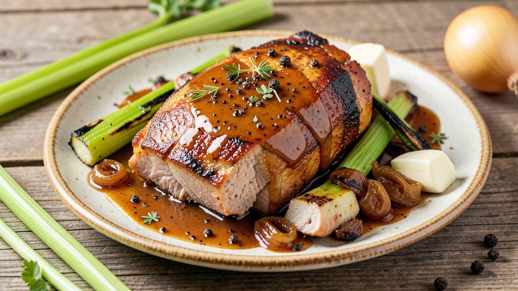 America's Test Kitchen Pork Shoulder Roast Recipe: Science-Backed Juiciness With Crispy Celery Crowns