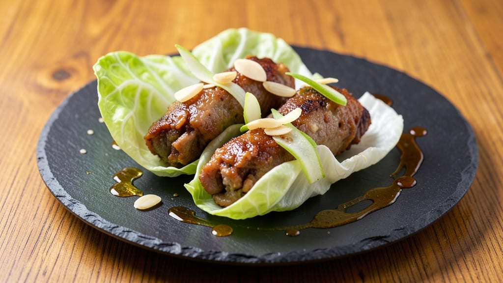 Minced Pork Wrapped in Lettuce Recipe: Crunchy Bites With Fresh Herb Zing