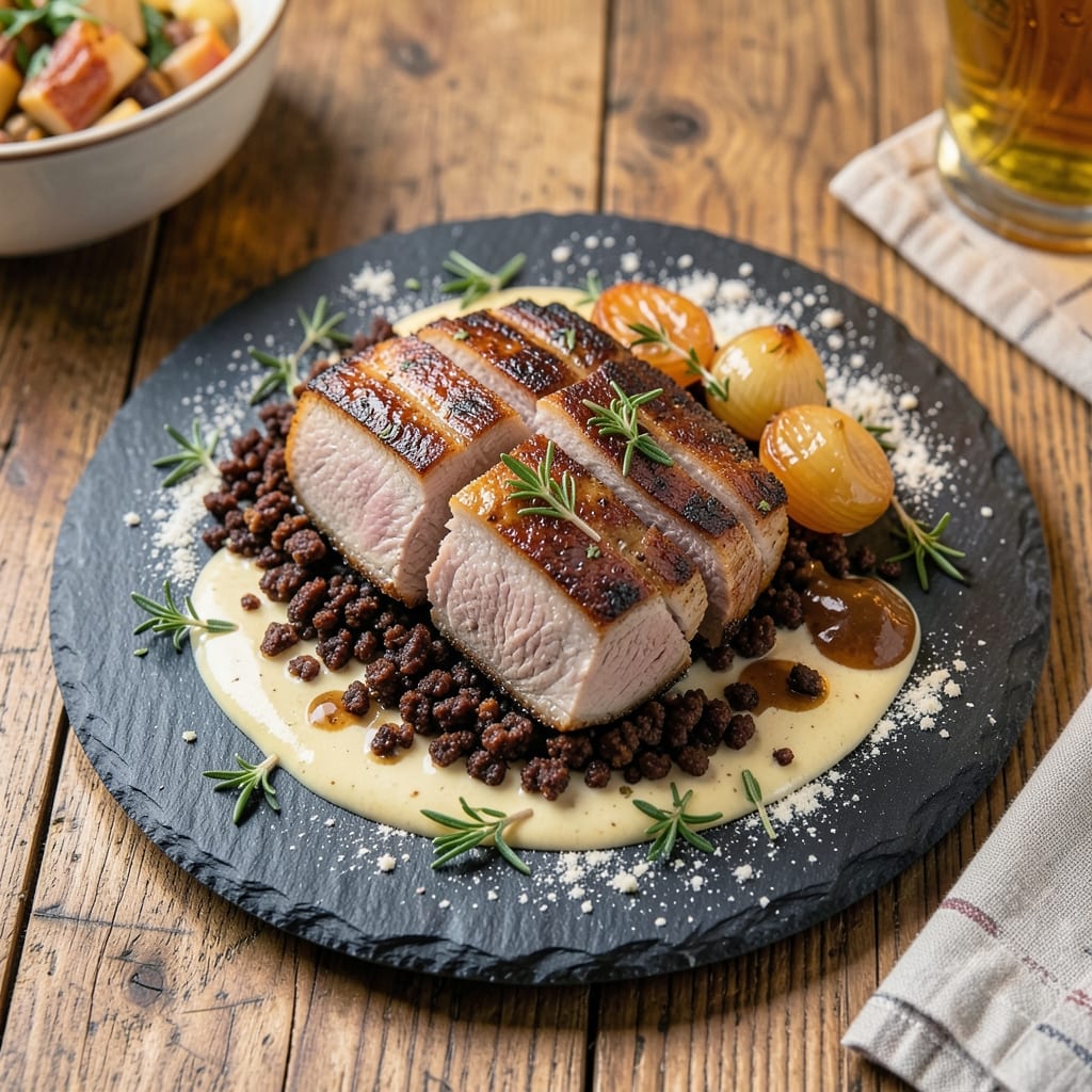 Bavarian Pork Chops Recipe: Mushroom-Thyme Pan Gravy Magic