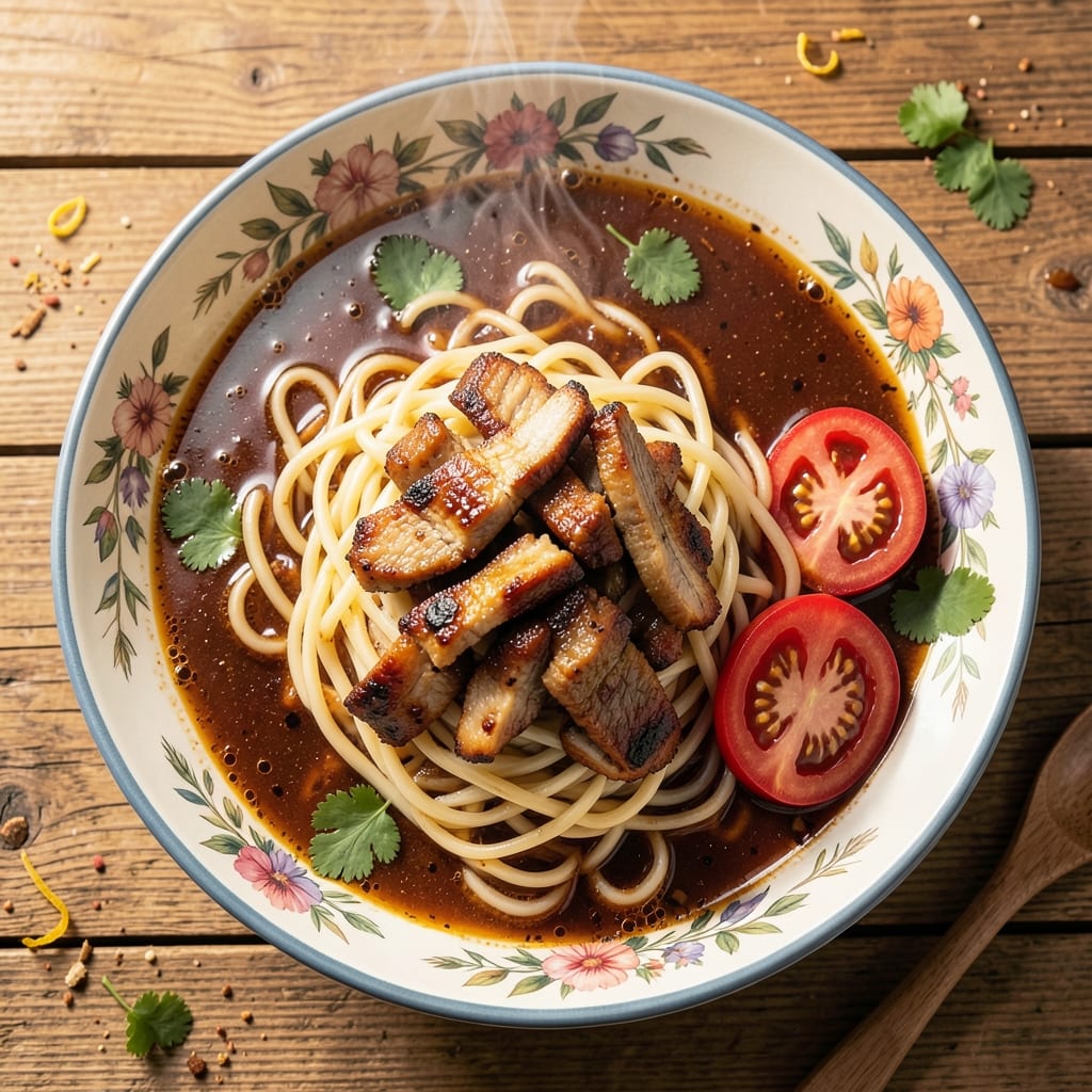 BBQ Pork Noodle Soup Recipe: Smoky-Sweet Broth That Sticks to Every Noodle