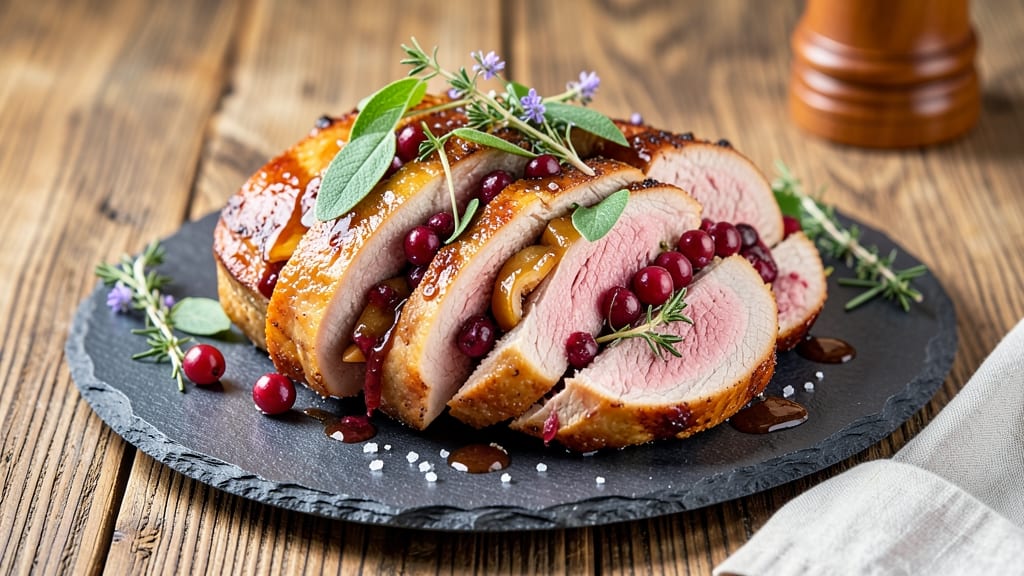 Apple Cranberry Stuffed Pork Tenderloin Recipe: Sweet-Tart Fruit Filling That Stays Moist