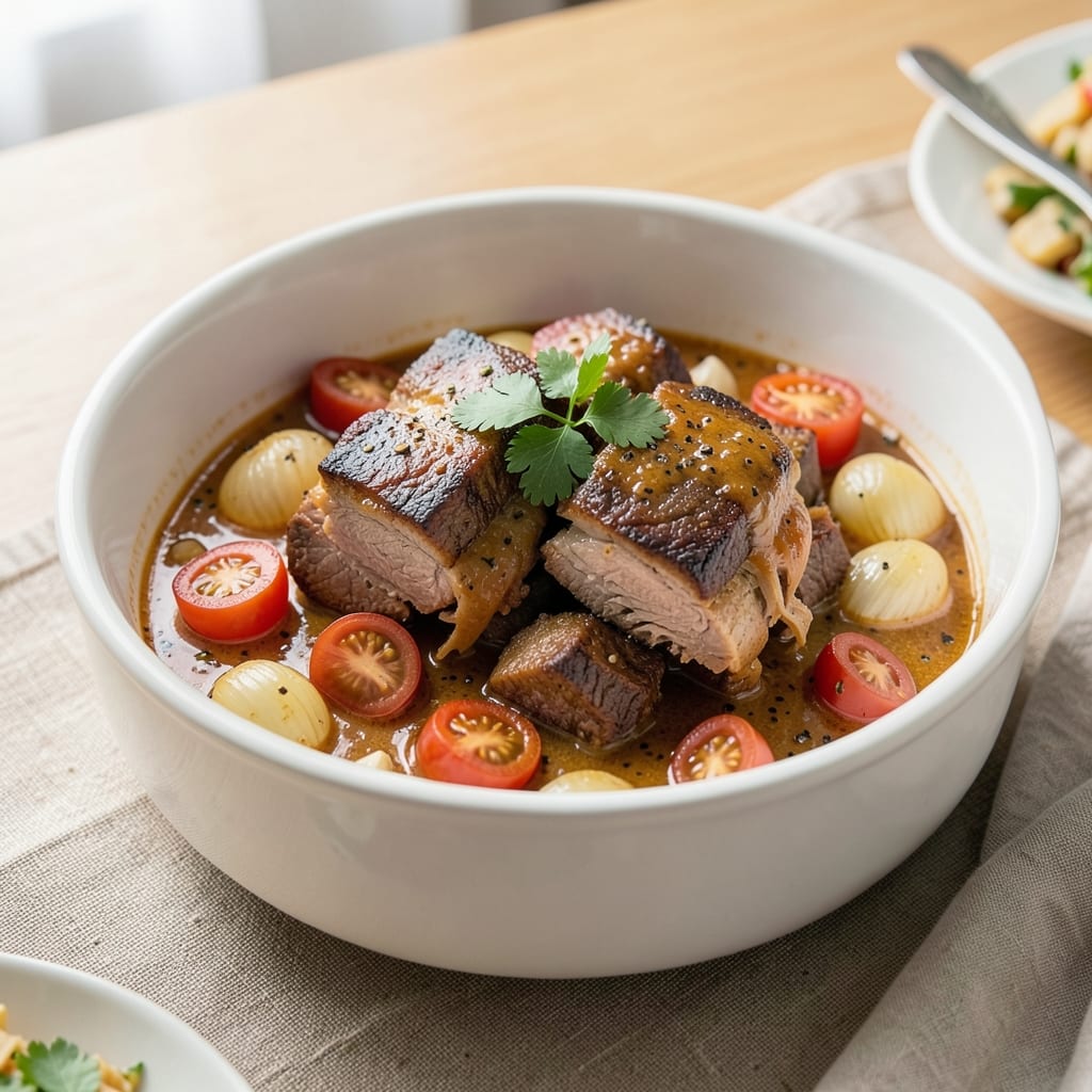 Beef and Pork Caldereta Recipe: Filipino Stew Simmered to Rich Perfection